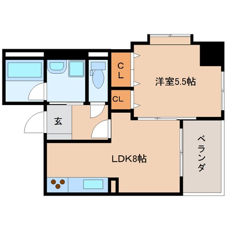 東静岡駅 徒歩7分 7階の物件間取画像